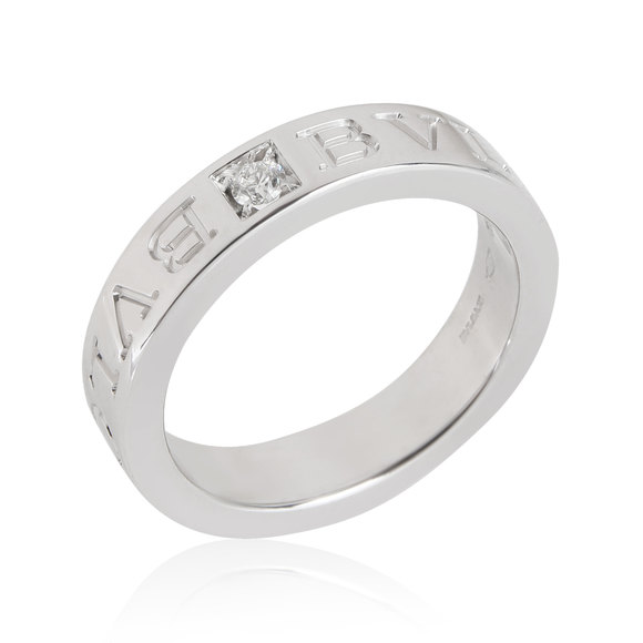 BVLGARI Bvlgari Bvlgari Diamond Band in 18k White Gold 0.04 Ctw - Picture 3 of 3